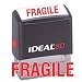 FRAGILE Red Office Stock Self-Inking Rubber Stamp