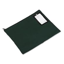 PM Company Securit Flat Transit Sacks, 18 x 14 Inches, Dark Green, 25 Per Carton (04649)