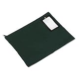 PM Company Securit Flat Transit Sacks, 18 x 14 Inches, Dark Green, 25 Per Carton (04649)