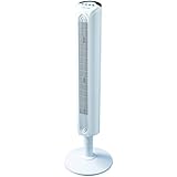 Honeywell HYF023W Comfort Control Tower Fan, Wide Area Cooling, White