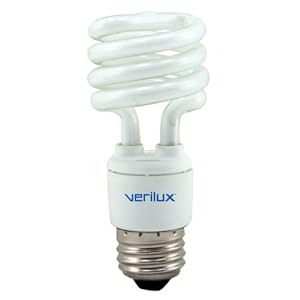 Verilux CFS13VLX 13 Watt Compact Spiral Global Cooling Natural Spectrum Fluorescent Bulbs,... by Verilux