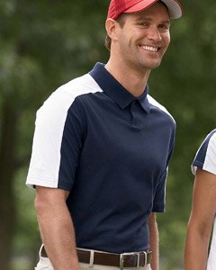 Adidas Golf A43 ClimaLite Mens Colorblock Polo