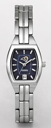 Saint Louis Rams Fossil Ladies Cushion Watch with Date NFL1199