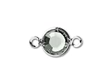 57700 4mm Silver-Plated Channel Link Black Diamond