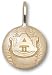 Auburn Tigers Solid 10K Gold ''AU'' Baseball Pendant