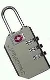 CCL K7400BN 1-1/8 Wide Search Alert Set-Your-Own Combination TSA Luggage Padlock, Nickel