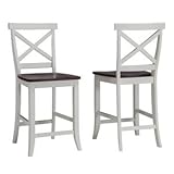 Homestyles 5007-89 Traditions Bar Stool White/Cherry Finish