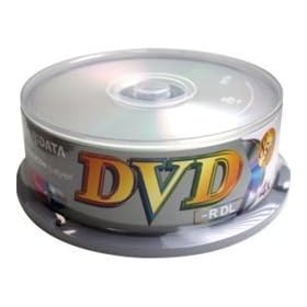 100 Ritek Ridata Dual Layer 8.5GB 4X DVD-R DL (Logo on Top) by 