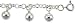 Sterling Silver Rolo Anklet w/ Chime Balls
