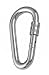 Sports : Karabinerhaken mit Sicherheitsmutter, 6mm, 60x30mm (10 Stk.)