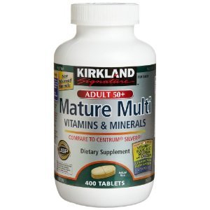 Kirkland Signature Adults 50+ Mature Multi, 400 Tablets