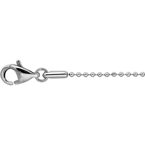 Stainless Steel Ball Chain with Lobster Clasp, 20