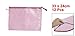 uxcell Student Office A4 Paper Document Zippered Folders Pockets Bags 12pcs Pink