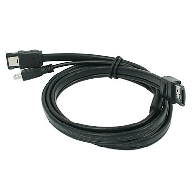 HDE 3 ft eSATAp to eSATA & Mini USB Combo Data Transfer Adapter Cable