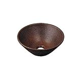 カクダイ 瑠珠 丸型手洗器 窯肌 493-011-M