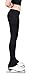 Figure Skating Pants with 2-Tones Waistband (Black, Adult Extra Small)
