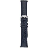 Swiss Watch International 20 MM Navy Genuine Alligator Strap #20ABR06M
