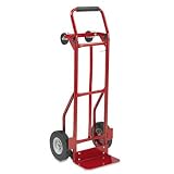 ~:~ SAFCO PRODUCTS ~:~ Two-Way Convertible Hand Truck Cart, 500-600lb Capacity, 18w x 51h, Red
