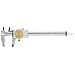 Brown & Sharpe 599-579-14 Dial Caliper, Stainless Steel, Yellow Face, 0-150mm Range, +/-0.02mm Accuracy, 2mm Resolution, Meets DIN 862 Specifications