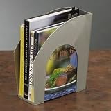 Office Products : Nestable Plastic Magazine File, 2 Files, 4-5/8w x 10-7/8d x 11-3/8h, Black (RUB63528)
