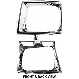 QP Z5769-a Toyota Chrome Passenger Headlight Door Grille