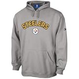 Reebok Pittsburgh Steelers Ladies Black Game Day Stitch Hoody Sweatshirt