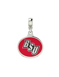 Bridgewater State Bears Jewelry and Drop Charm Fits Most European Style Bracelets. In Stock for Fast Shipping
