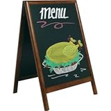 Duplo A-Board Colour: Dark wood Dimensions: 550 x 850mm