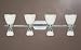 Designers Fountain - 6534-CH : 4 Light Bath w/3 Way Switch