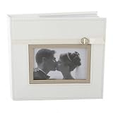 Cream Wedding Photo Album Ribbon-Ring Holds 160 6x4 photos