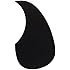 Acoustic Guitar Pickguard Pick Guard Self Adhesive Black