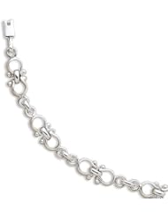 7" Small Horse Link Bracelet 925 Sterling Silver Unique Designer