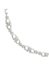 CleverSilvers 7 Inch Small Horse Link Bracelet
