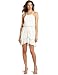 Wrapper Women's Racerback Tiered Skirt With Braided Belt Dress, White, Large/12