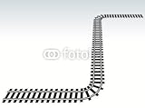 Wallmonkeys Peel and Stick Wall Decals - Gleise - 48