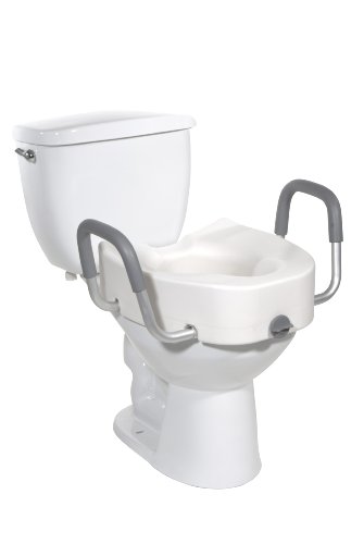 Drive Medical Raised Toilet Seat, White