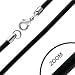 3mm Rubber Chain Necklace with Stainless Steel Lobster Clasp 19 Length