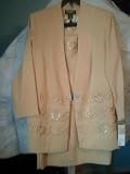 2 Piece Light Gold Skirt Suit