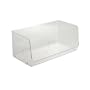 InterDesign Linus Stacking Organizer Bin, Clear, Medium