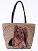 Yorkie Needlepoint And Leather Purse Yorkie Needlepoint And Leather Purse