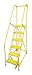 Cotterman 1006R1824A2E10B4C2P6 - Rolling Ladder Steel 90In. H. Yellow