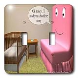 Londons Times Funny Society Cartoons - Bedtime Story As Told By - Light Switch Covers - double toggle switch