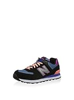 New Balance Zapatillas WL574TPA (Negro / Azul / Rosa)