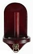 Wall Mount Pool Table Cone Chalk Holder, Mahogany Finish