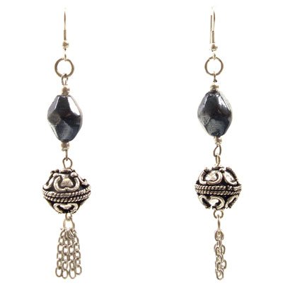 Buy Dangly Glass & Metal Bead Earrings, Black online at Discounted New and Used prices. Delivered to your door with Off-The-Bookshelf.