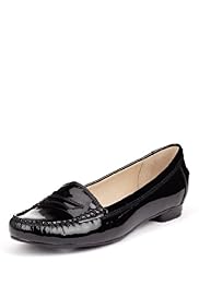 Autograph Coated Leather Wide Fit Penny Loafers