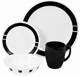 Corelle 16-pc. Dinnerware Set - Urban Black