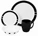 Corelle 16-pc. Dinnerware Set - Urban Black