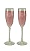 Hortense B. Hewitt Wedding Accessories, Fluted Champagne Toasting Glasses, 25th Anniversary Silver Swirl, Set of 2