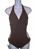 Womens Marina West Brown Monokini One Piece Swimsuit